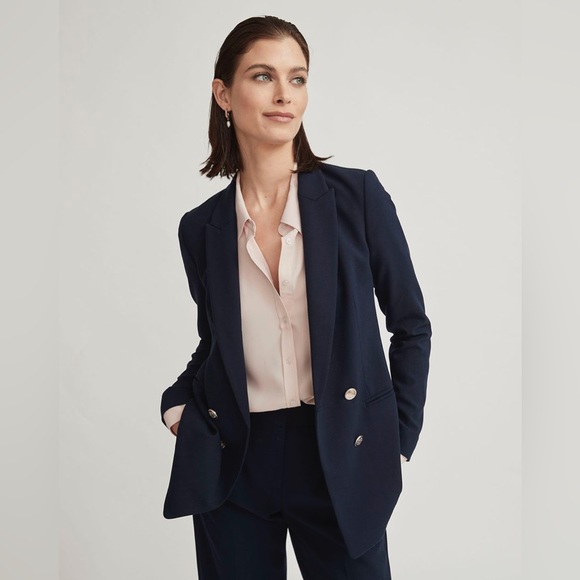 RW&CO. Jackets & Blazers - Women's Navy Blazer with gold buttons
